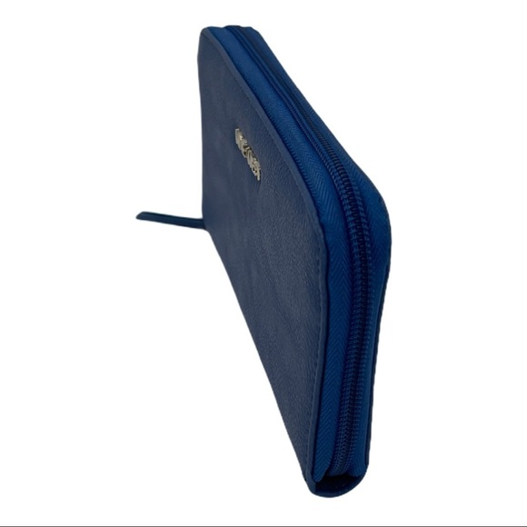Nine West Blue Cobalt Single Zip Wallet - Picture 4 of 9